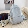 Schoolbag Large Capacity Backpack Women's Simple Versatile Junior High School High School Student School Bag Women's Korean Travel Backpack