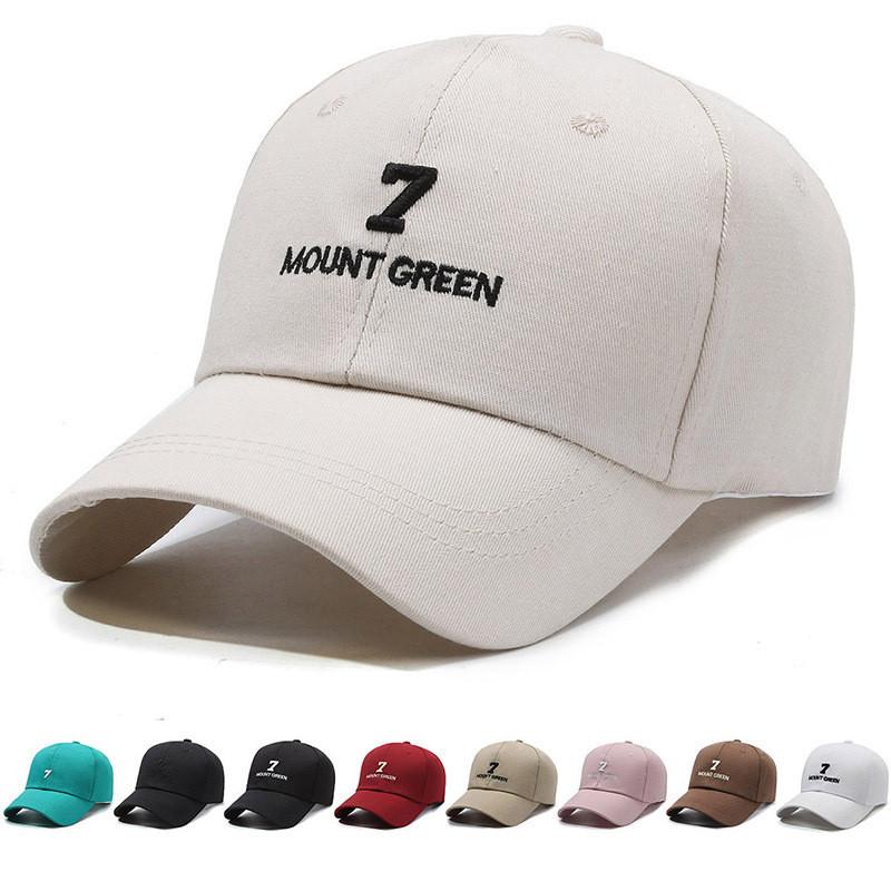 Mount 7 Embroidery Green Baseball Cap Peaked Caps Outdoor Sun Hat Gift Casual