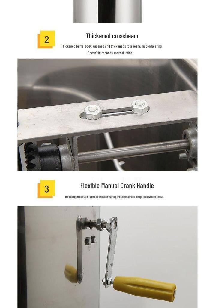 Compact Stainless Steel Honey Extractor & Beekeeping Set