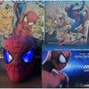 Miles Spider-Man Headgear Electric Eyes Movable Across the Universe Blinking Face Mask