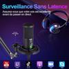 Microphone USB - GENERIC - Aveek Micro Gaming - Condensateur - Réduction de Bruit - Bras de Support