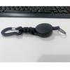 4CM Thick Steel Wire Retractable Keychain with Paracord Gourd-Shaped Carabiner