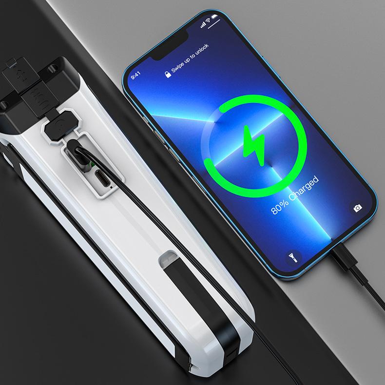 Super jasné LED multifunkční skládací kempingové světlo USB nabíjecí svítilna Vodotěsná svítilna Osvětlení Rybaření Pracovní světlo Nouzové napájení