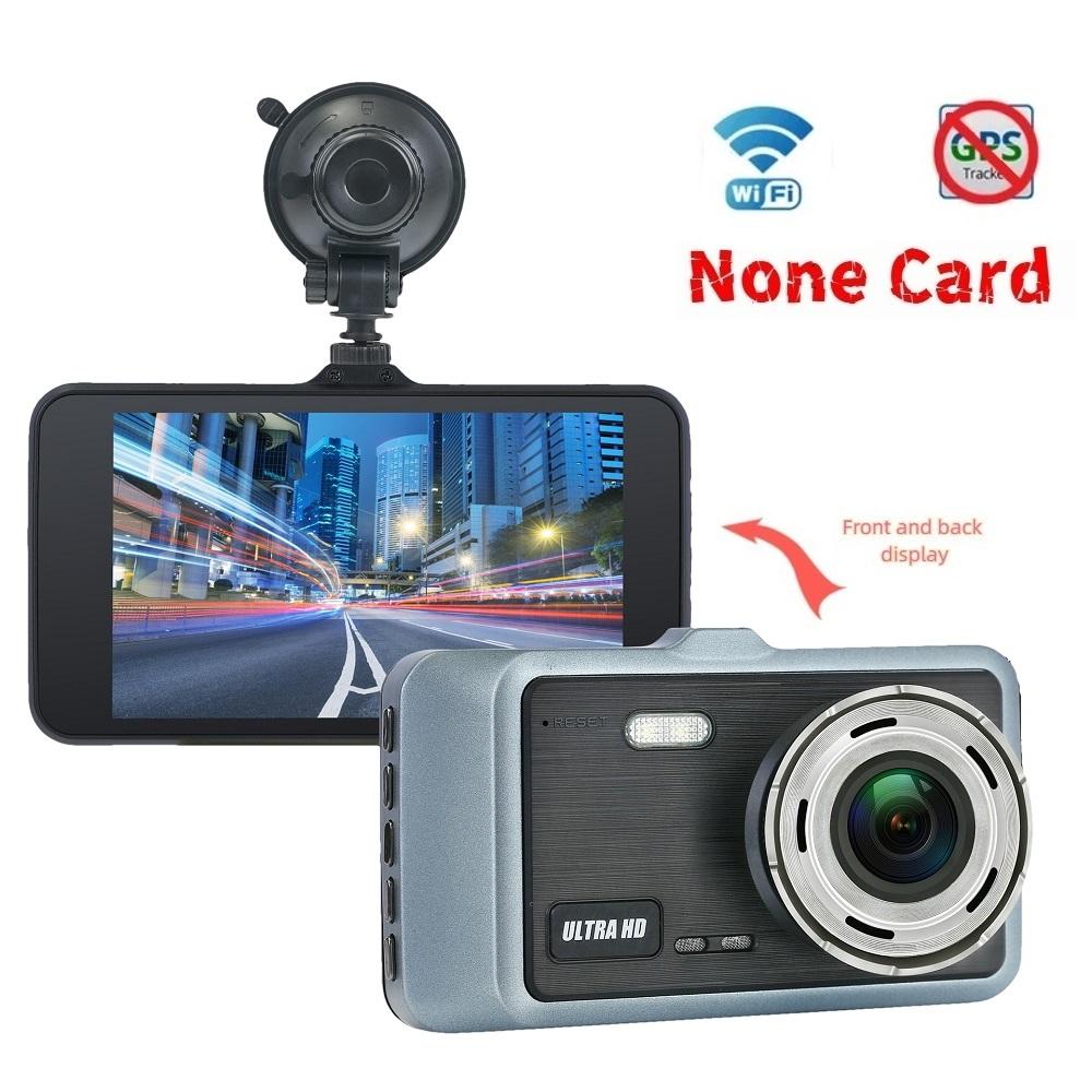 2K 4,0-Zoll Hochauflösender Fahrrekorder WIFI Drahtlose Handy-Verbindung Auto Dual-Objektiv Dual-Aufnahme