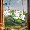Flower Hanging Decoration Wall Art Window Hanging Ornament Double-Sided Floral Sun Catcher Gift for Nature Lovers