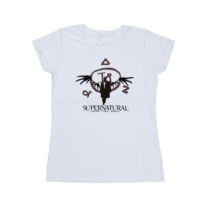 Supernatural Womens/Ladies Logo Wings T-Shirt