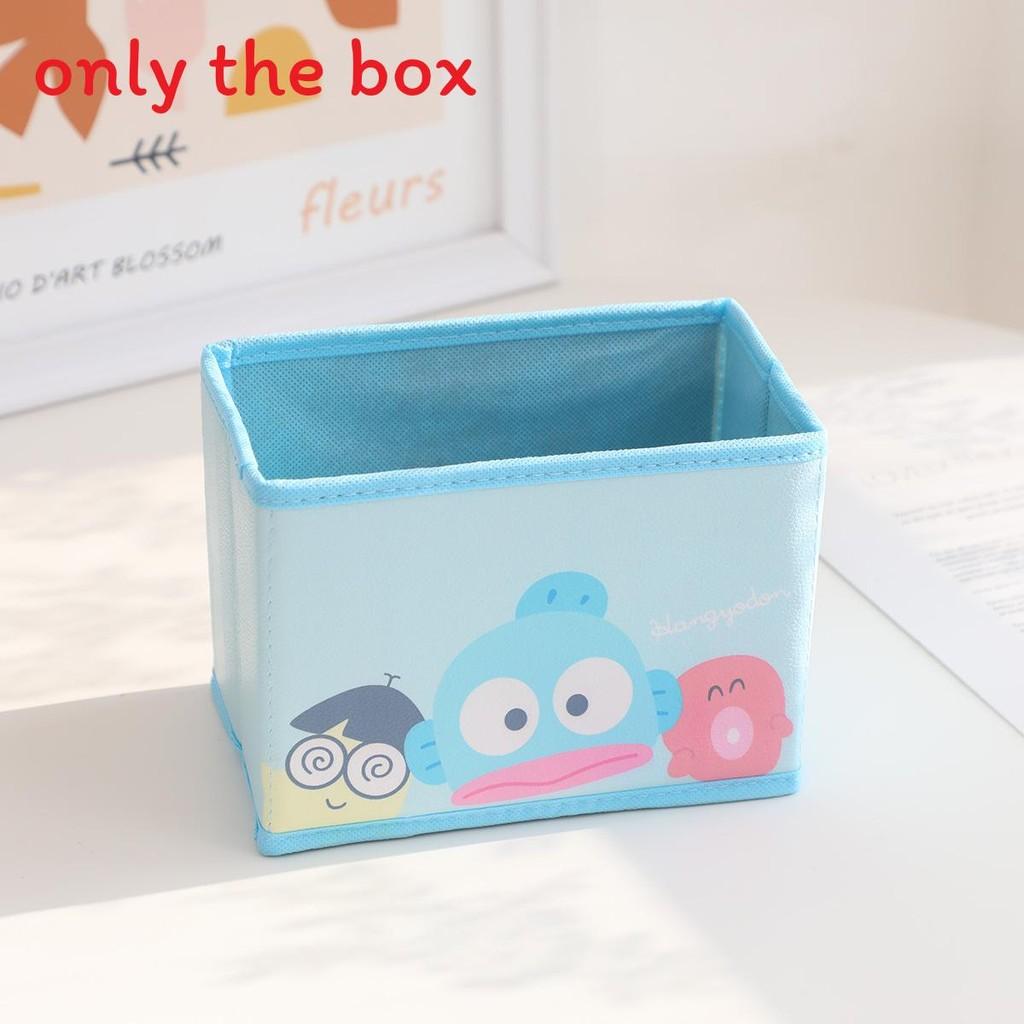 Hello Kitty Kuromi Cinnamoroll My Melody Pattern Foldable Desktop Storage Box For Makeup And Office Supplies