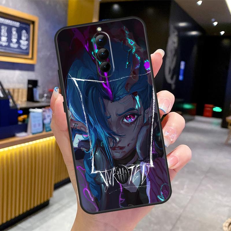 

Чохол з персонажами Arcane Jinx Vi для Nubia Red Magic 6S 7S Pro 6 7 8 9 10 Pro 5G 6R RedMagic 8S 9S 8 9 10 Pro Plus RedMagic 10 Pro Plus