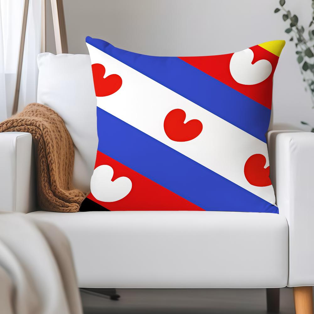 Nation Netherlands Friesland Pillow Case Applicable Space For Guest Rooms Interiors Cars Office House Decoration