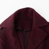 Sinuofu Women's Wool Blend Lapel Coat