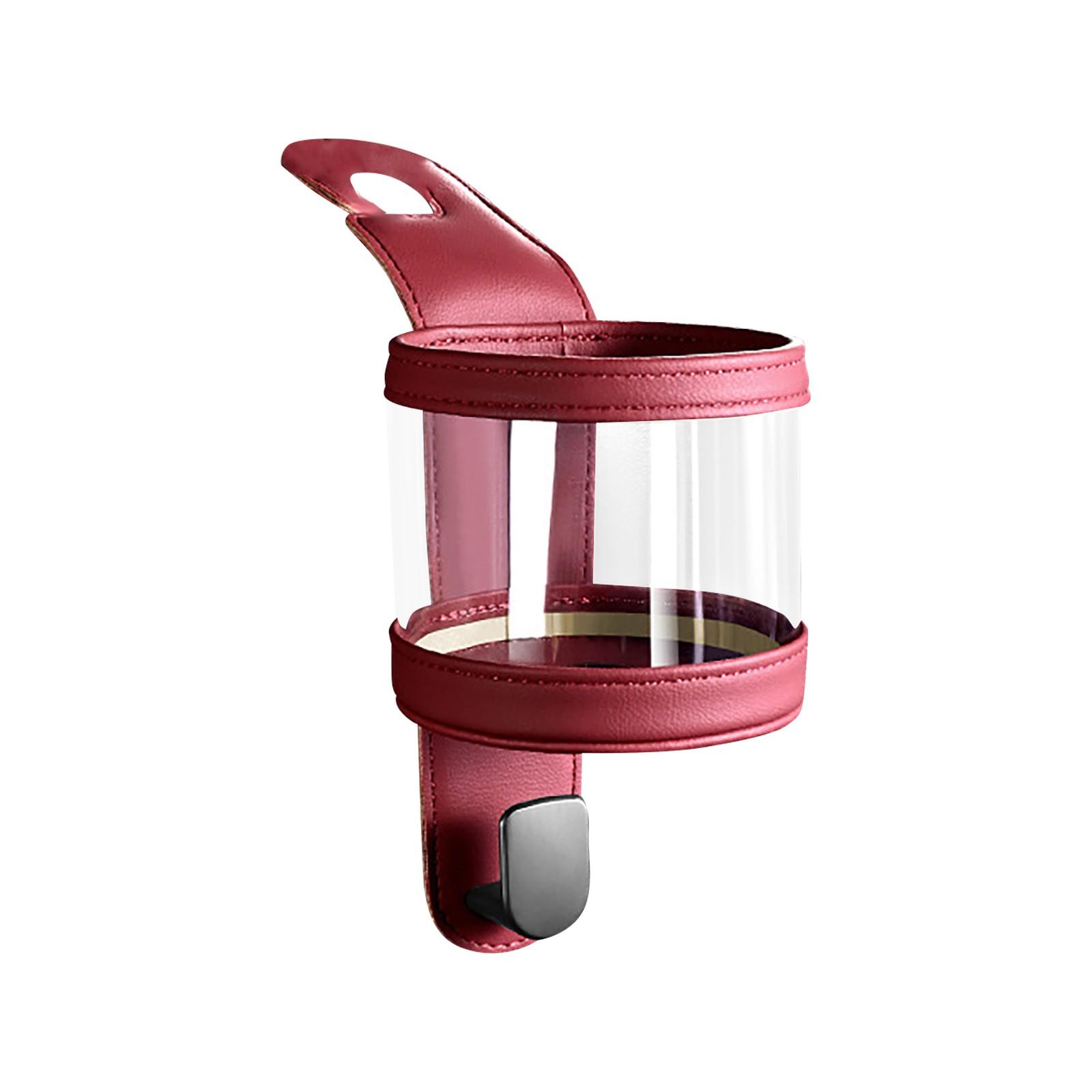 

Подстаканник на подголовник заднего сиденья автомобиля, кошелек и сумка, 2 в 1 кожаный многофункциональный держатель для стакана на спинку сиденья автомобиля One Size красный