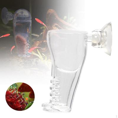 Acryl Feeder Lebensmittel Fütterung Schüssel für Salzlake Schwimmende Aquarium Tank Zwerg