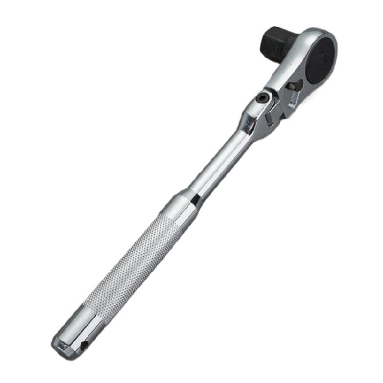 2 in 1 Flexible Head Wrench Steel Industrial Ratcheting Wrench Polishing Flexible Head Ratchet Combination Wrench
