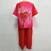 2 Stück/Set Bluse Hose Rundhals Halbarm Knopf Elastische Taille Lässig Täglich