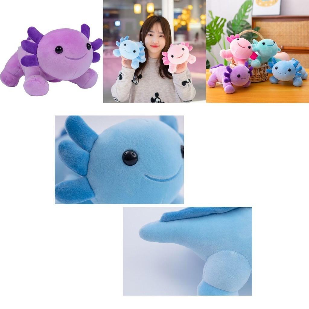 Adorable Cartoon Pink Axolotl Plush Doll Soft Stuffed Toy For Kids And Collectors