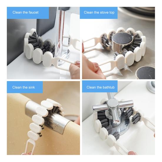 Brosse de Nettoyage Robinet Fissure Carrelage Évier Brosse avec Poils Doux Flexibles Nettoyeur d'Écart Étroit Fenêtre Rails Outil de Nettoyage