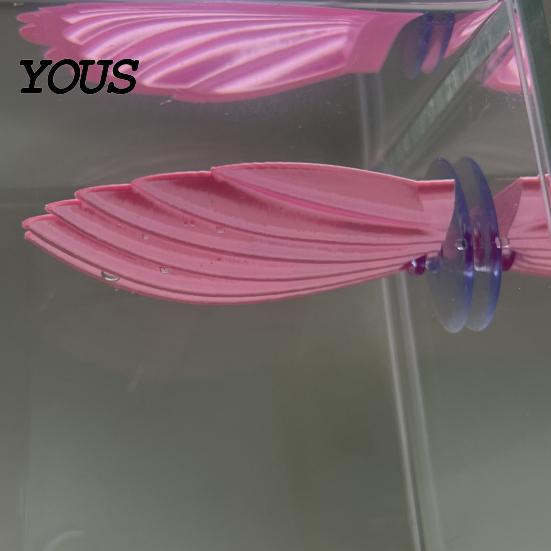 Betta Fish Habitat Accessory Hammock Shell, with Suction Cup, Resting Tank Platform, Aquarium for Sleeping Hiding Playing