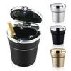 Universal Car Ashtray With Led Lights With Cover Creative Personality Covered Car Inside The Car Multi-function Car Supplies