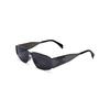 Celine Logo Design Metal Square Sunglasses Men Sunglasses Black CL40325U14A
