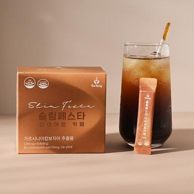 Tirang Slim Festa Diet Cafe Garcinia Caffeine-Free Americano Flavor, 1.5g, 60 Pieces