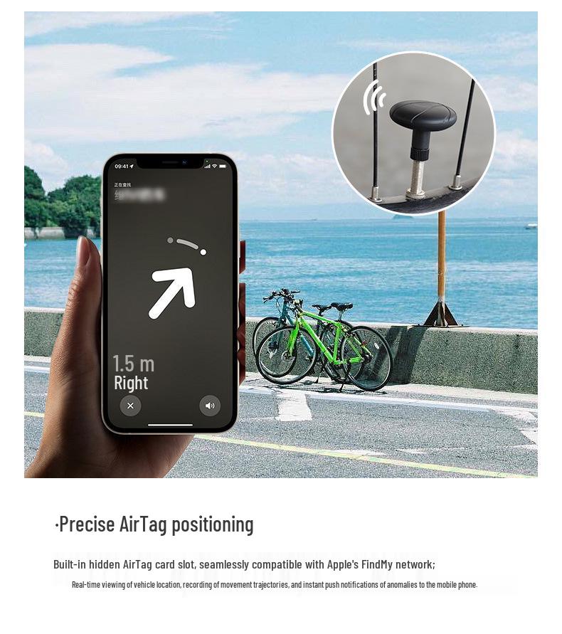 Verlustsichere Ventilkappe für AirTag: Passend für Fahrräder, Motorräder und Roller