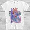 Anatomy of Heart Healthy Life Vegan Vegetarian Meme Music Gift Tee T Shirt M913