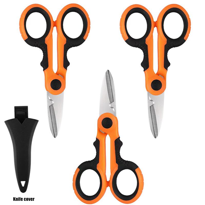 

Ножницы для рыбалки из нержавеющей стали Аксессуары Плоскогубцы Ножницы ПЭ плетеный провод Портативные ножницы электрика Ножницы для рыболовного инструмента