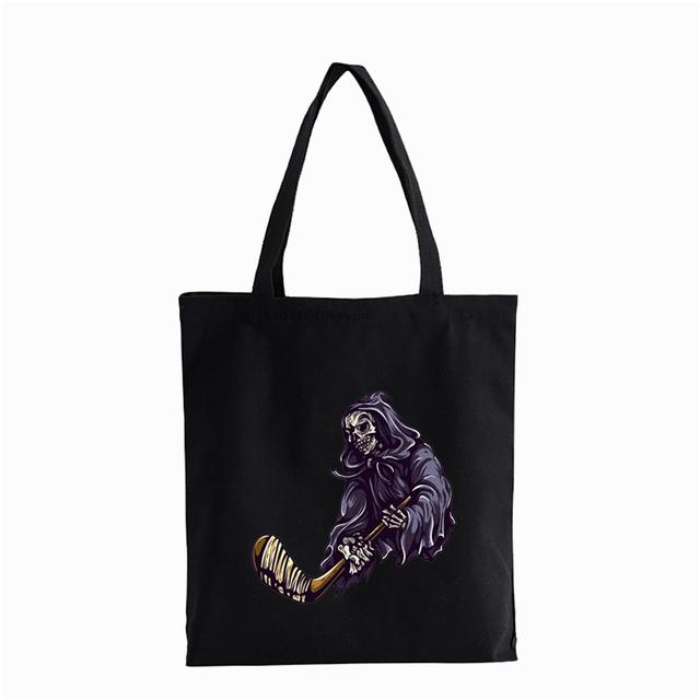 Hokej Sportovní plátěná taška Teenager Students Fashion Eco Reusabl Taška přes rameno Kabelky Dámská taška Kabelky Tašky Bolsas