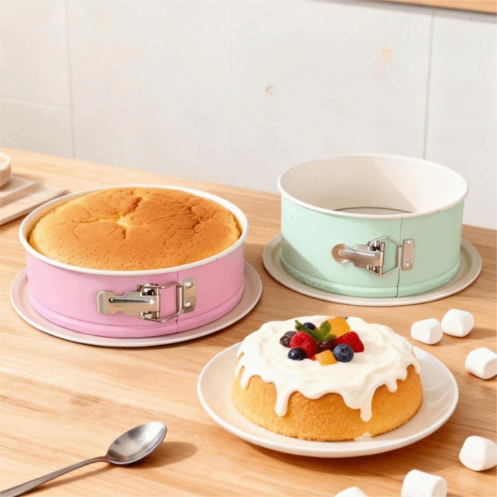 Non-Stick Springform Cake Pan Removable Bottom Cake Embryo Mold Set Round Cake Mould  Cake Making
