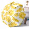 Fruit Print Automatic Umbrella Folding Umbrella with 8 Ribs Durable Plastic & Iron All-Season Travel Fashion Lovers