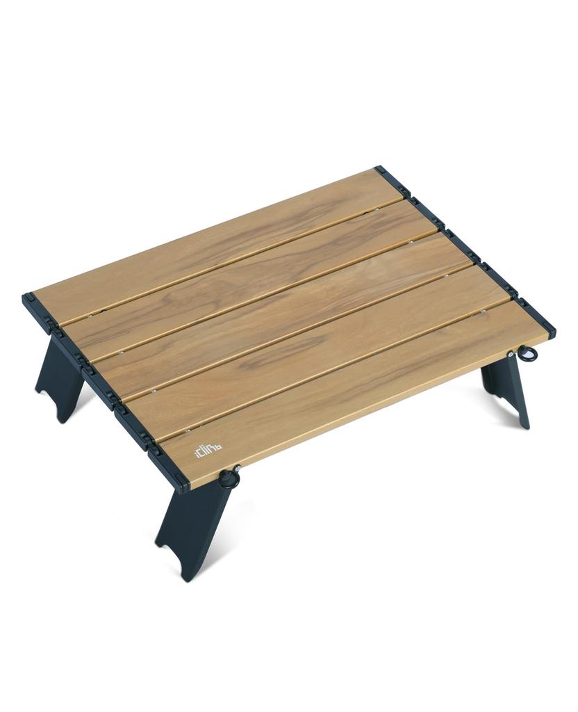 Table sturdy tabletop that collapse even when aluminum bar nylon hinge compact low suitable for solo stable heat storage bag load capacity S wood