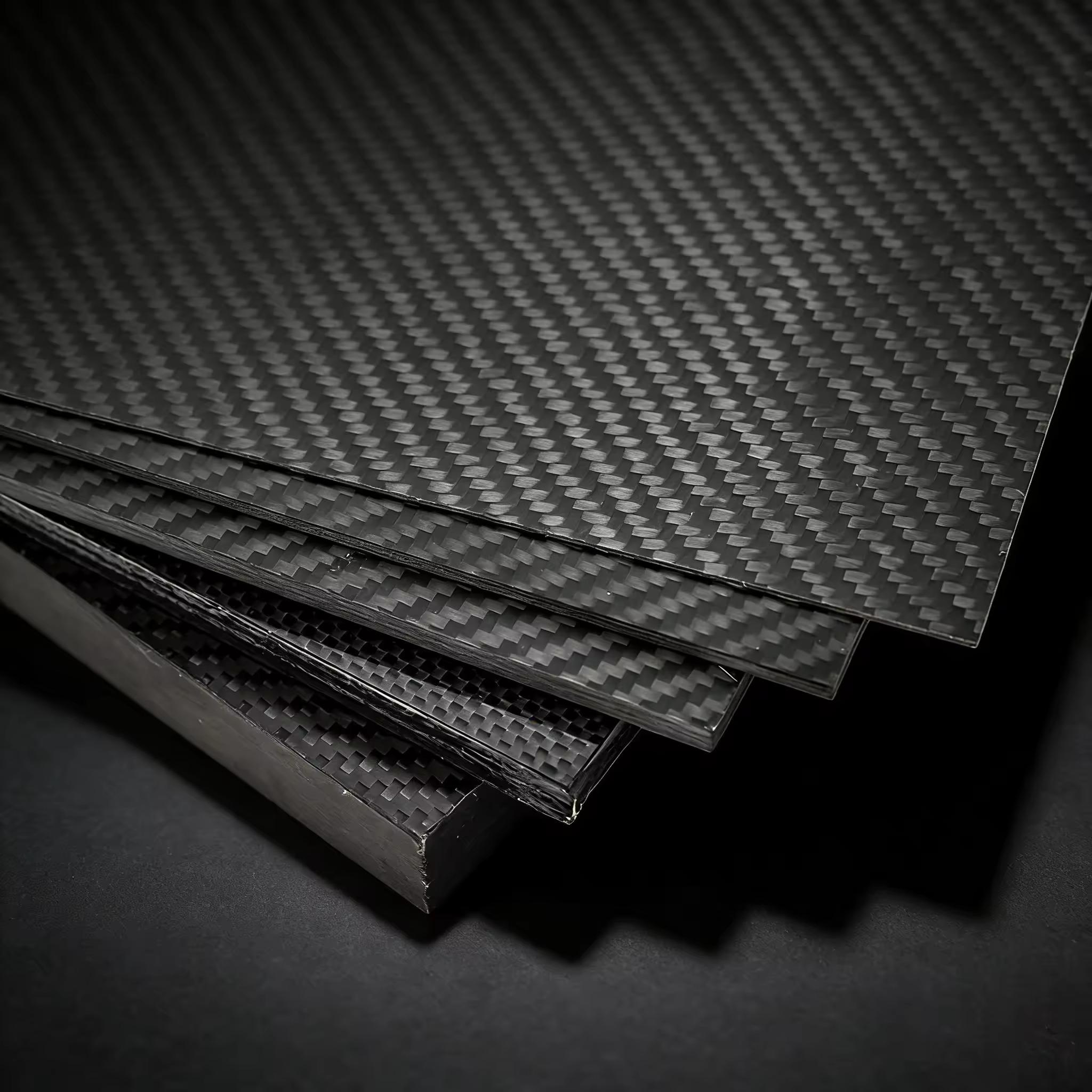 Reinforced Carbon Sheet 3K Twill Matte For Extended Rod Fabrication Stiff Light Carbon Fiber Plate Composite Base Panel 500X500mm, 3K thickness of 1mm