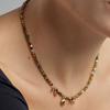 Collier - Luxenter - Damya - Cristal multicolore - Or jaune 18k - 42 cm + 3 cm de rallonge