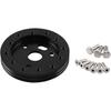 RULLINE 0.5" Steering Wheel Hub Adapter Conversion Spacer 6 Hole to 3 Hole Steering Wheel Adapter Boss Kit Black