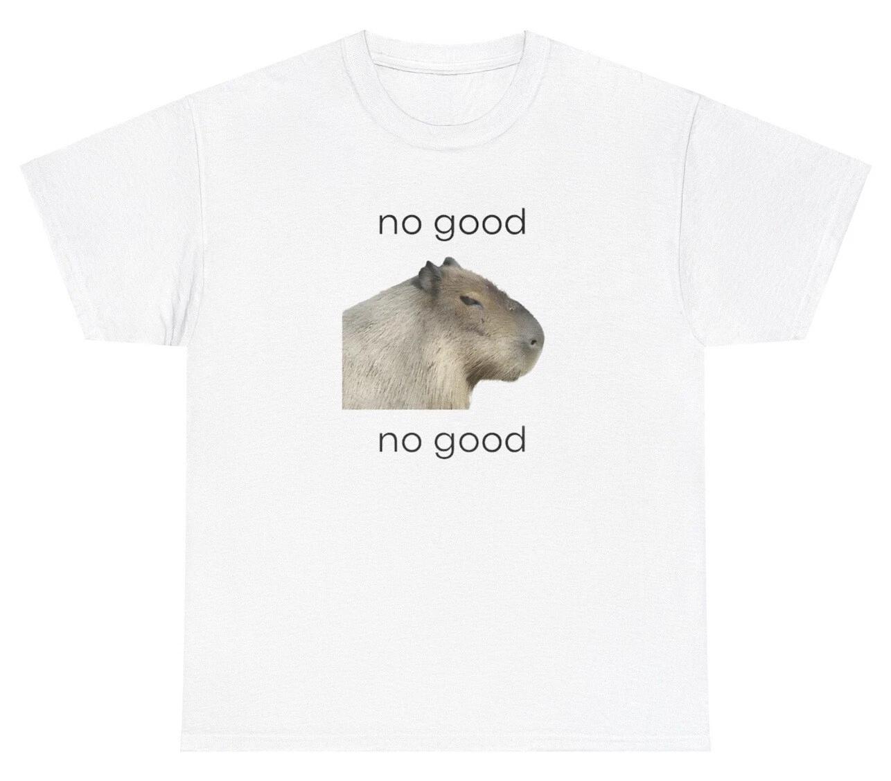 No Good No Good T Shirt Funny Silly Y2K Capybara Animal Lover Gift Tee 4XL