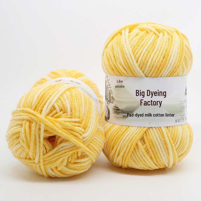 5-Ply Medium-Thick Milk Cotton Yarn for Scarves, Blankets & Knitting
