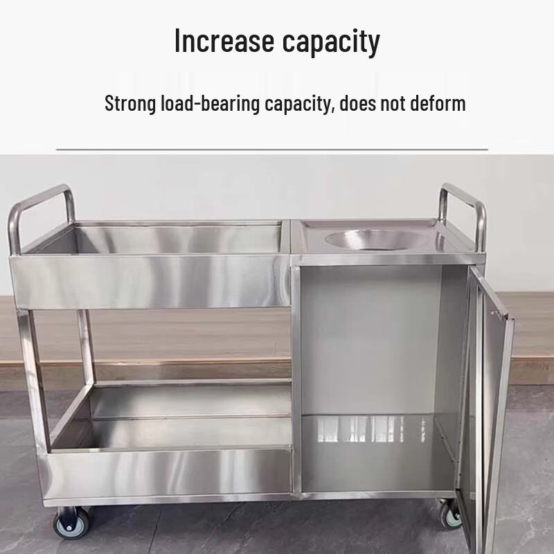 Sule Stainless Steel Waste Collection Cart