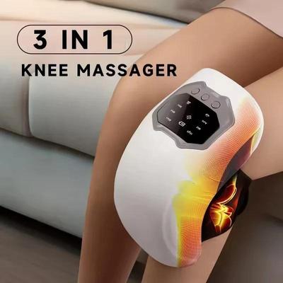 2026 New Gift 3-in-1 Cordless Knee Massager: Smart Air Pressure, Vibration 3D Kneading, Rechargeable for Knee Shoulder Elbow Pain Relief