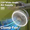 8000mAh Camping Fan Rechargeable Desktop Portable Air Circulator Wireless Ceiling Electric Fan With LED Light Clip-on Home Fan