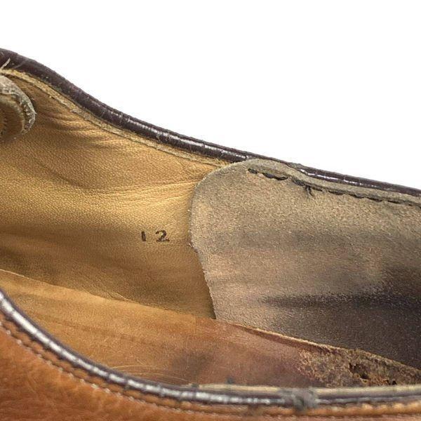 Vintage 80er Johnston & Murphy Cap Toe Lederschuhe Braun 12C 28.5-29.5(GEBRAUCHT)