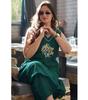 Women Designer Party Wear Cotton Slub Kurti Indian Party Wear Top Tunic Kurta Pant Set