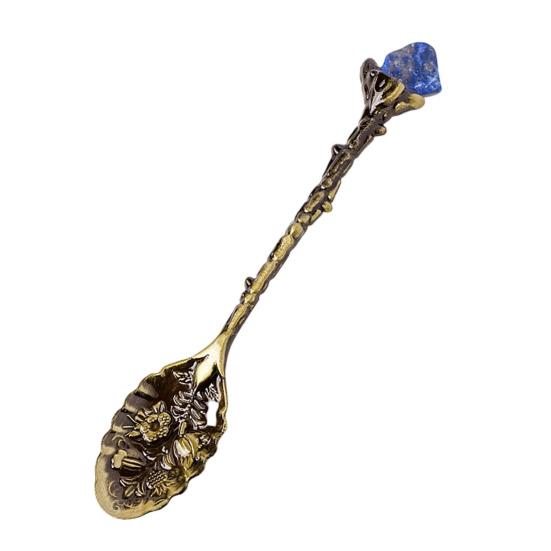 Koffielepel Kristallen Kop Vintage Dessertlepel Ergonomische Handgreep Tafelgerei voor Precieze Kruiding Serveren van Desserts Elegante Keukengerei