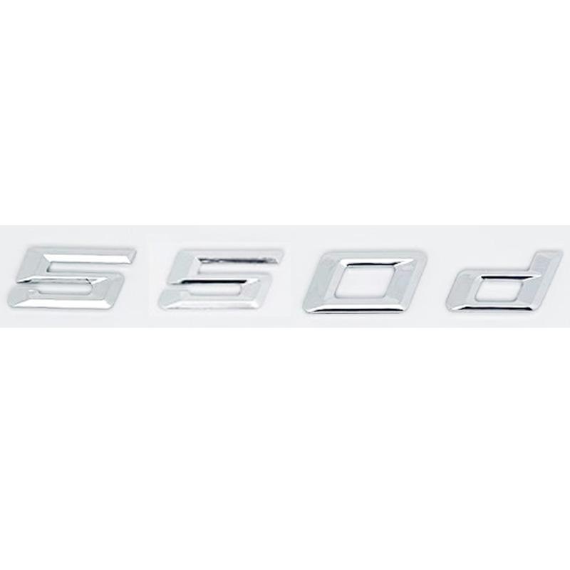 Car 3D ABS Trunk Letters Logo Badge Emblem Decal Sticker For BMW 5 Series 520d 525d 528d 530d 535d 540d E39 E60 E61 F10 F11 G30