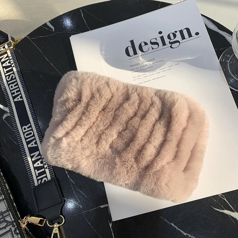 Rex Rabbit Hair Neck Cover Women's Winter Elastic Mesh Scarf Headband Versatile Real Fur Plush Headgear Children's Scarf