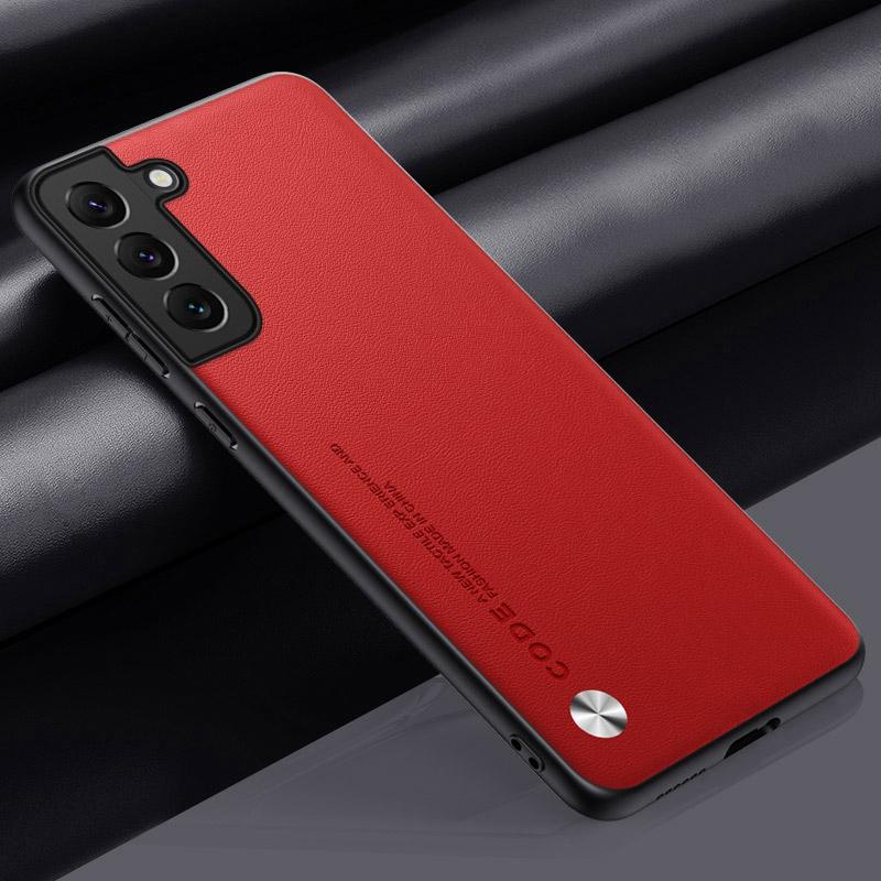 Luxury PU Leather Case For Samsung Galaxy S22 Plus Back Cover Silicone Shockproof Protection Phone Case For Samsung S22 Ultra 5G