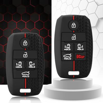 Silicone Car Key Cases Cover Fob for KIA Sedona Grand Carnival Sorento Shell Fob Key Case Protection Skin