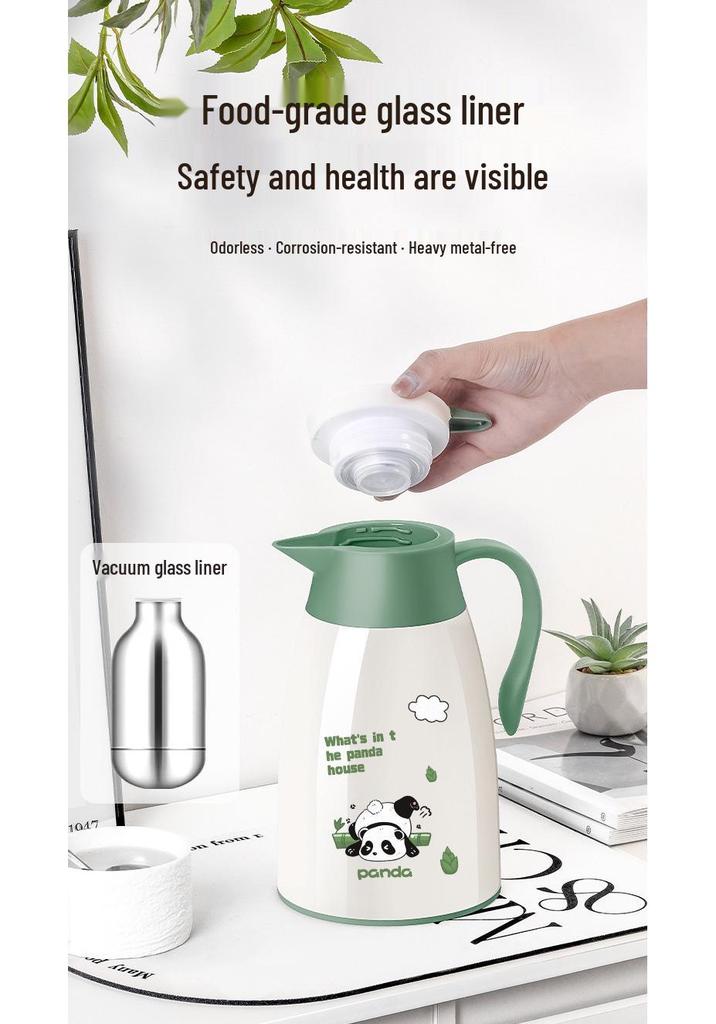 48-Hour Insulated Cartoon Kettle with Glass Liner - 2025 Edition for Dormitory/Student Use