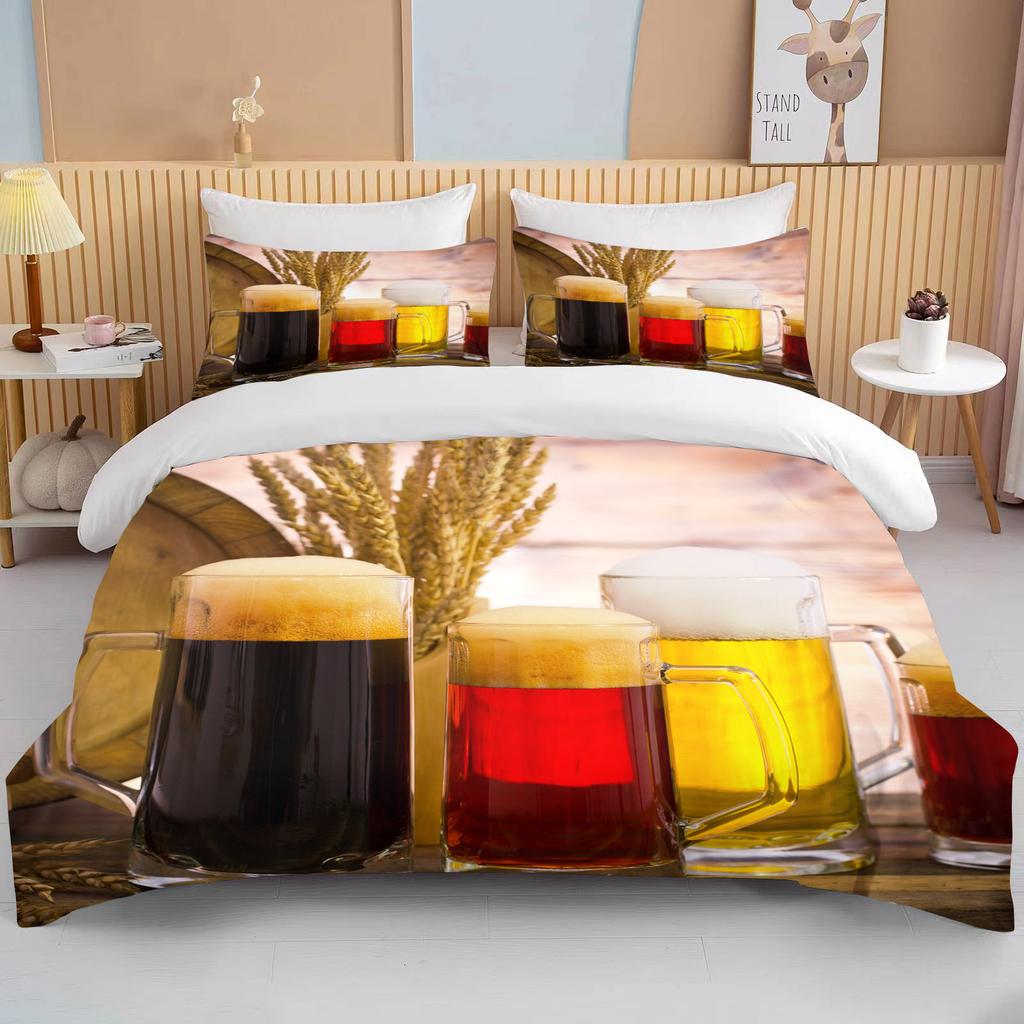 Comforter 10 Sizes Beer Patterns S Race Car Bedding Sets For Teens Kids Adult Bedroom Decor Bedclothes