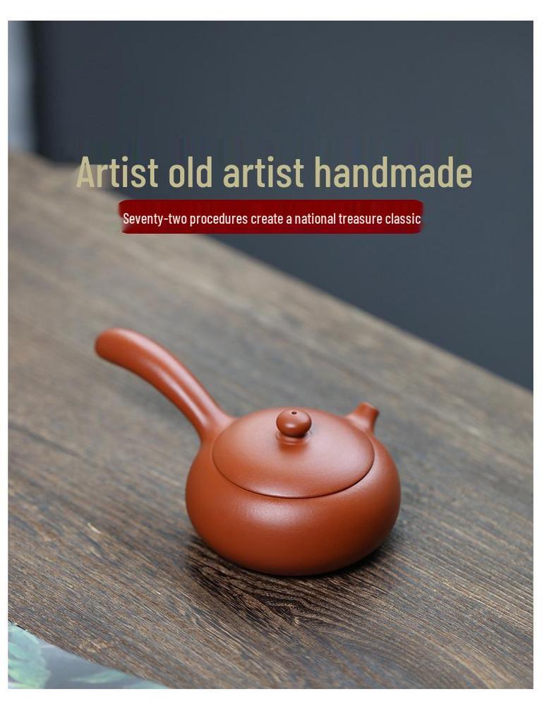 Tangyu Zisha Side Handle Xishi Teapot - Original Yixing Clay Kung Fu Teaware