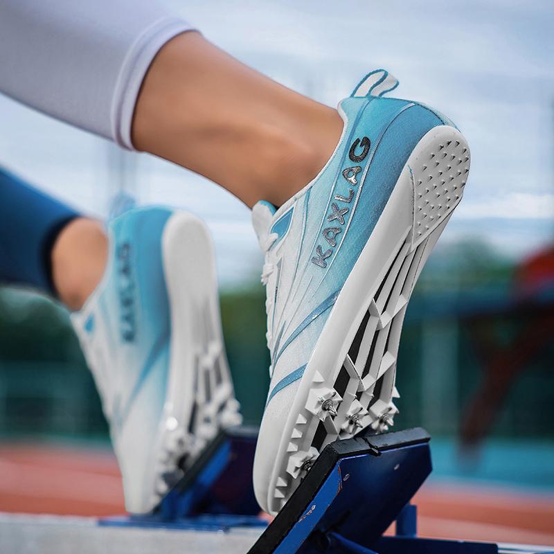 New Men Professional Track And Field Shoes Lightweight Breathable Athletic Shoes Anti Slip AbrasionResistant Running Training Competition